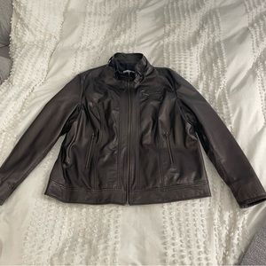 BRAND NEW NEVER WORN GENUINE LEATHER JACKET FROM FLORENCE, ITALY